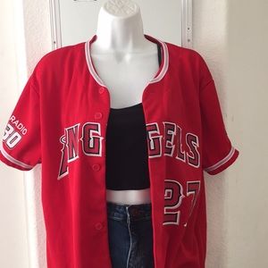 mike trout angels baseball jersey